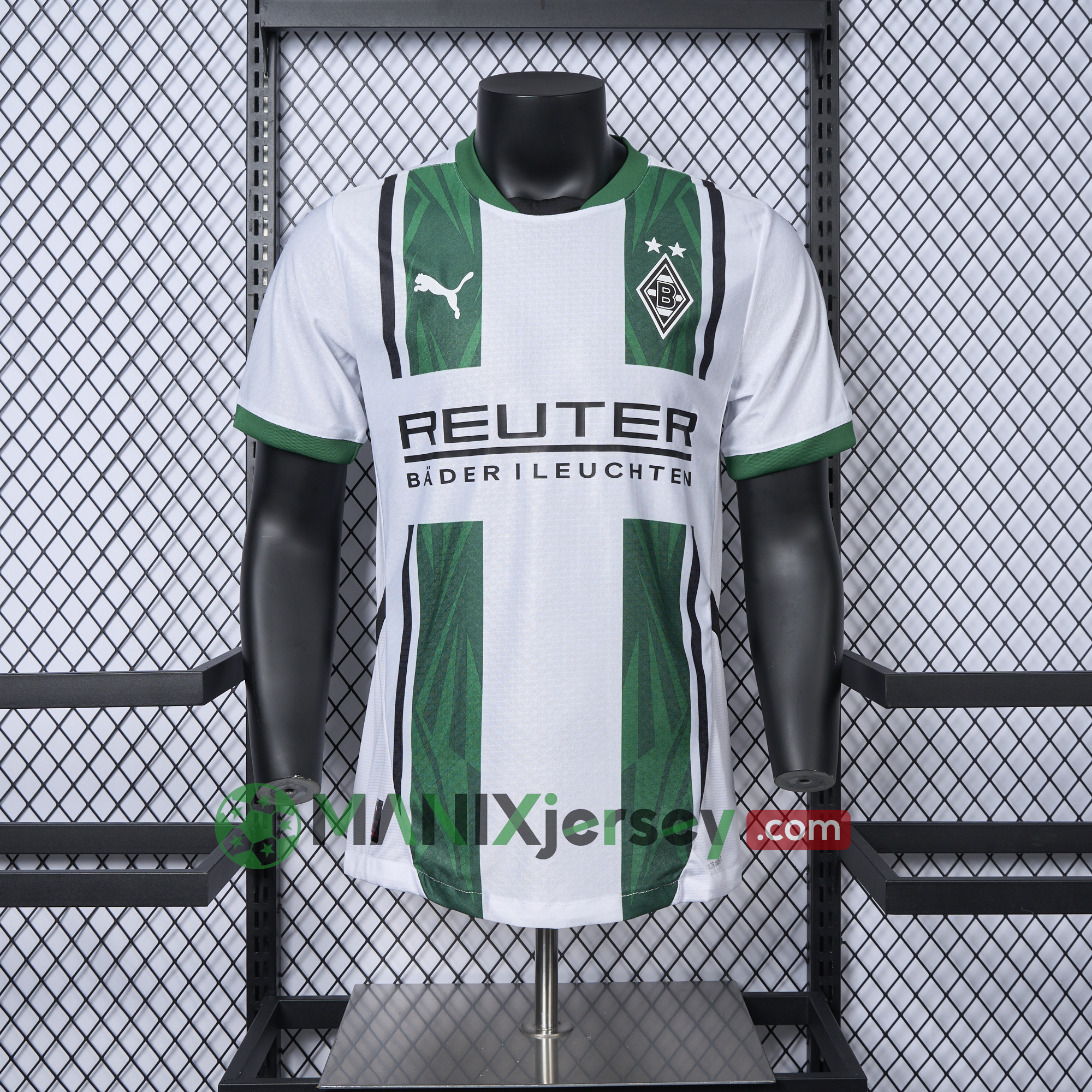 ManixJersey.com | Borussia Mönchengladbach 24-25 Home Jersey - Player Version -Customize Name, Number and Patch | Worldwide Shipping