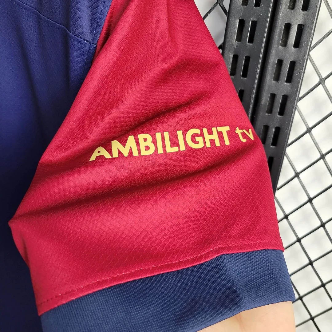 SIUjerseys-Barcelona X Coldplay 24-25 Home Co-Branded Kids Kit