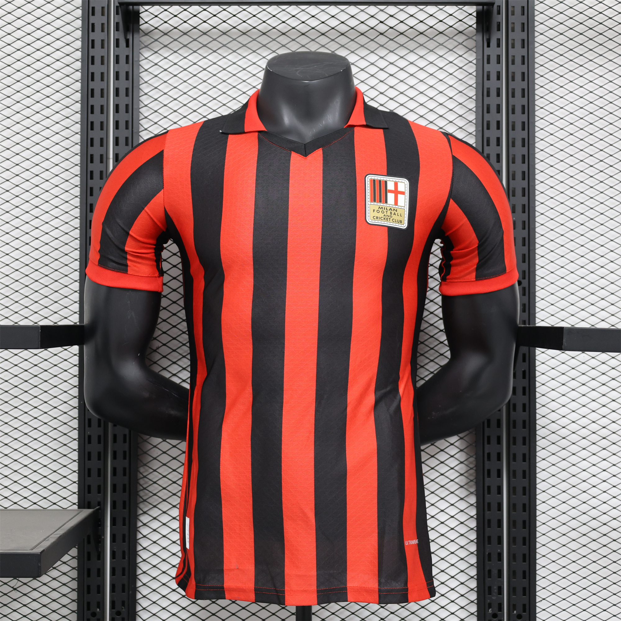 Unitedfootballkit.com | AC Milan 24-25 125th Anniversary Red Jersey - Player Version -Customize Name, Number and Patch | Worldwide Shipping