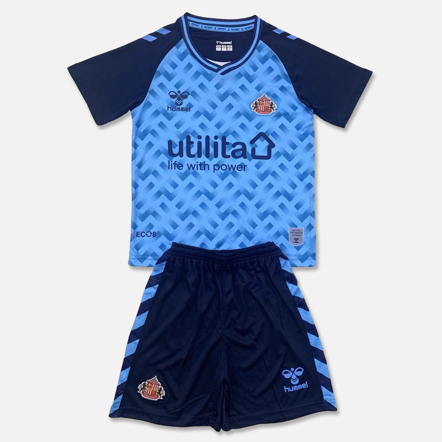 unitedfutballjersey-Sunderland 24-25 Blub GK Away Kids Kit