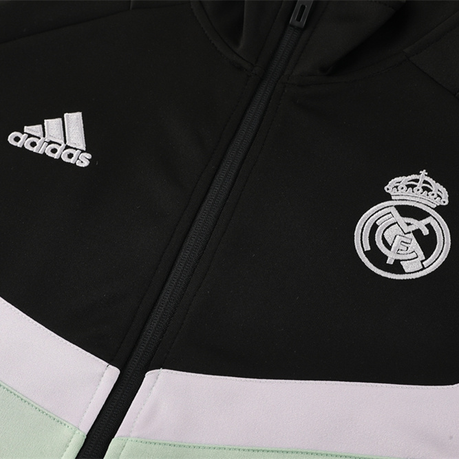 SIUjerseys-Real Madrid 24-25 Originals LFSTLR Jacket Training Tracksuit - Black and Light Green