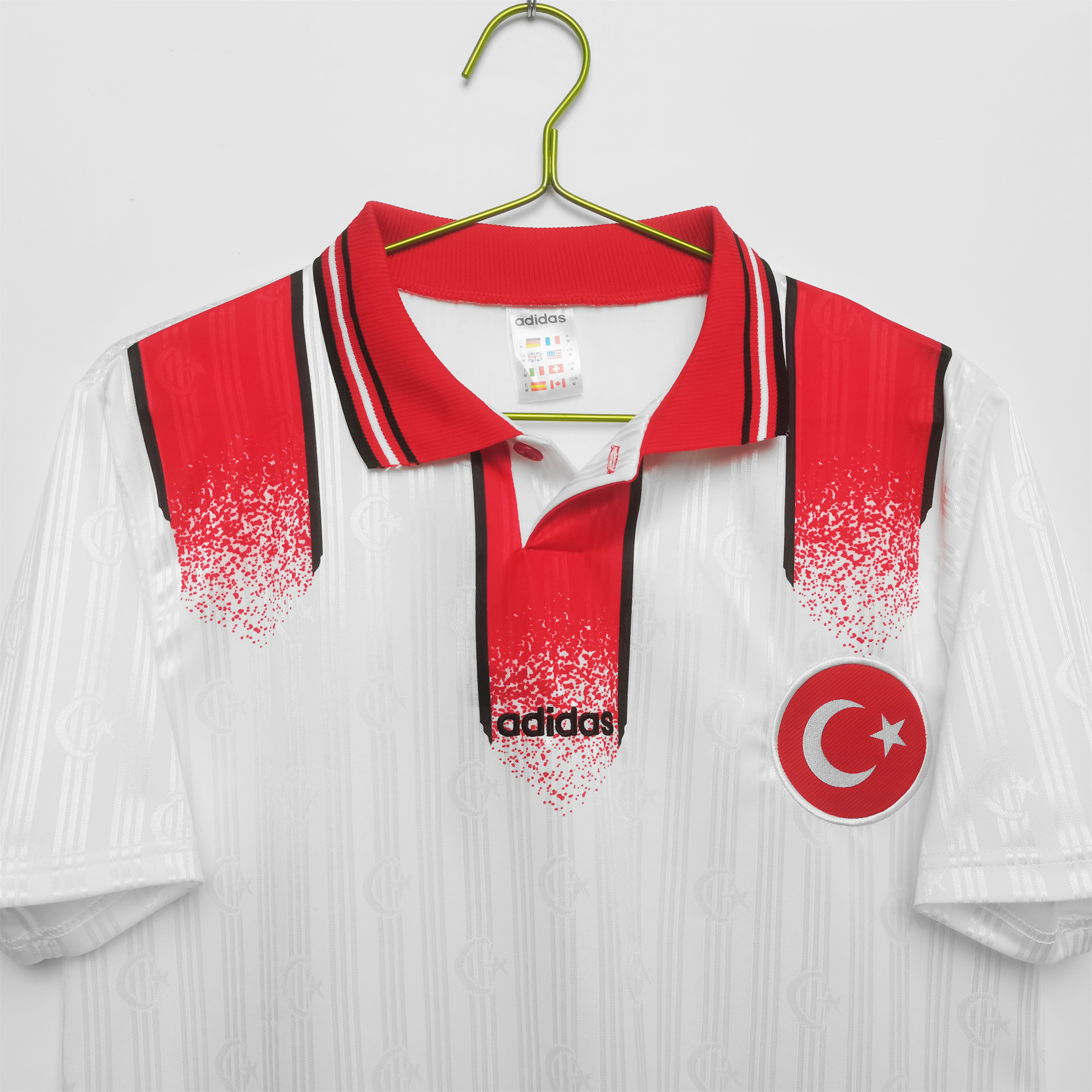 unitedfutballjersey-Retro Turkey 1996 Away Stadium Jersey