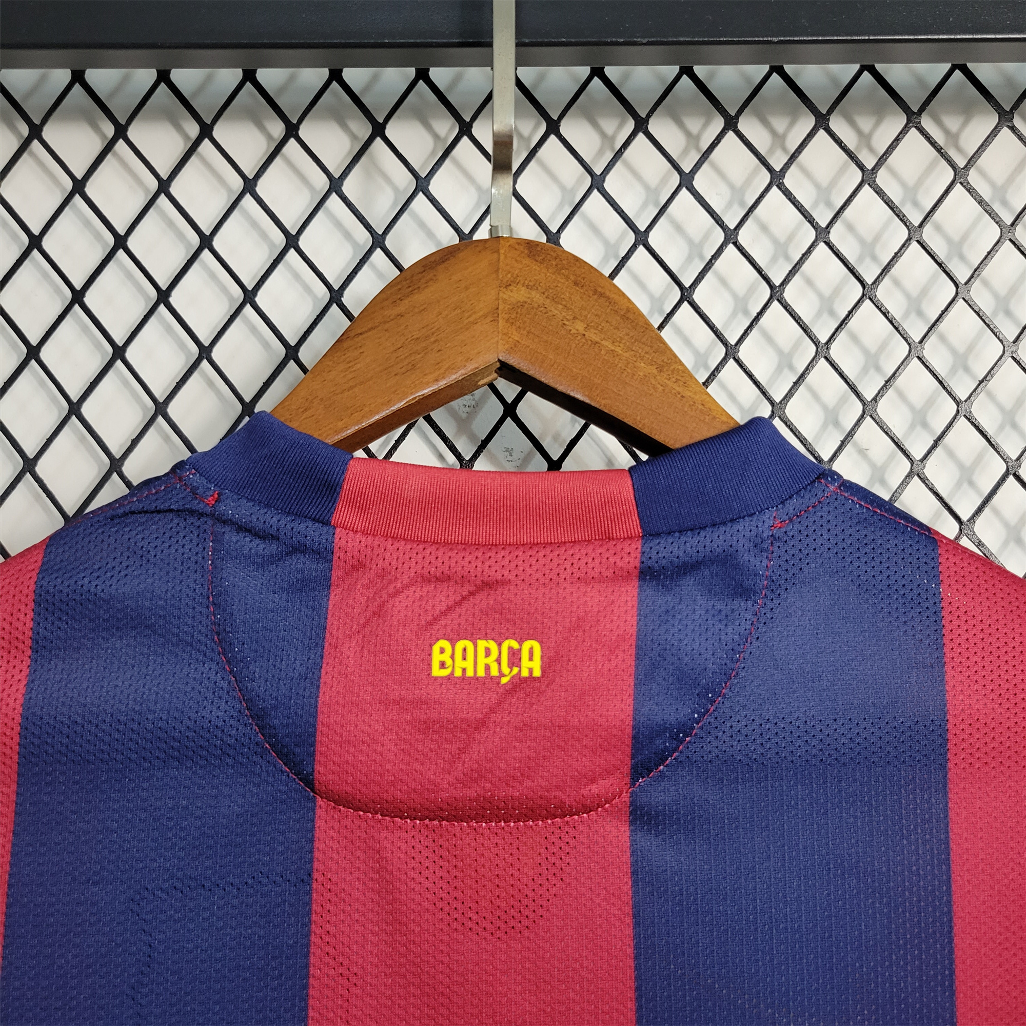 SIUjerseys-Retro Barcelona 14-15 Home Stadium Long Sleeve Jersey