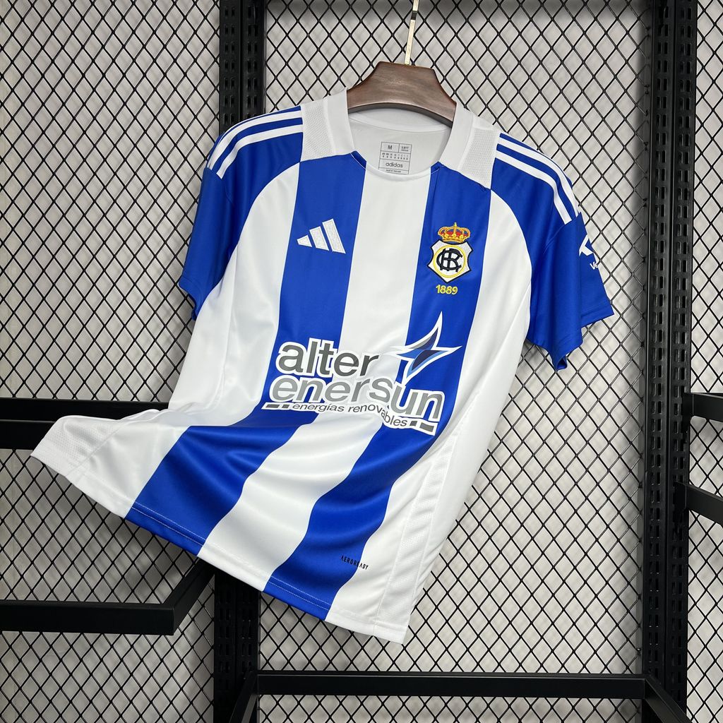 SIUjerseys-Real Club Recreativo de Huelva 24-25 Home Stadium Jersey - Fans Version