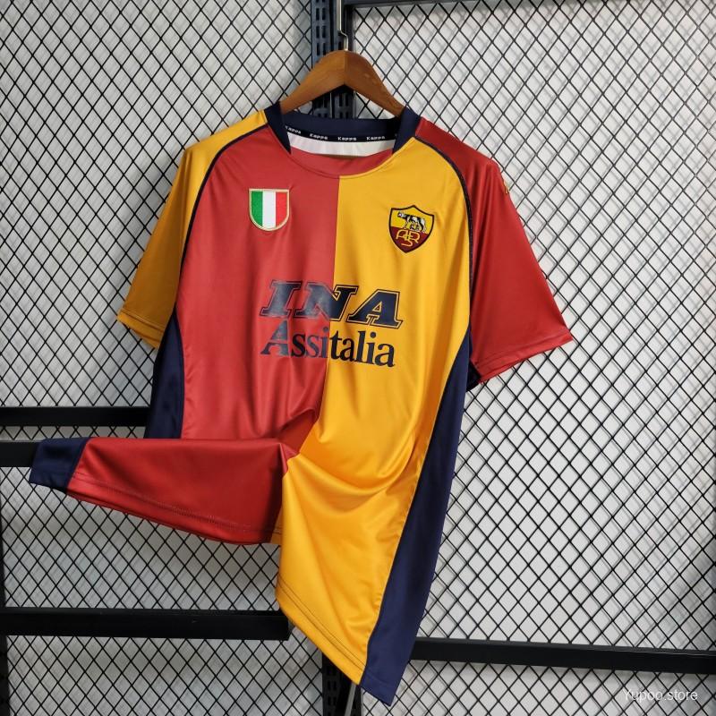 SIUjerseys-Retro Roma 2001-02 European Home Jersey