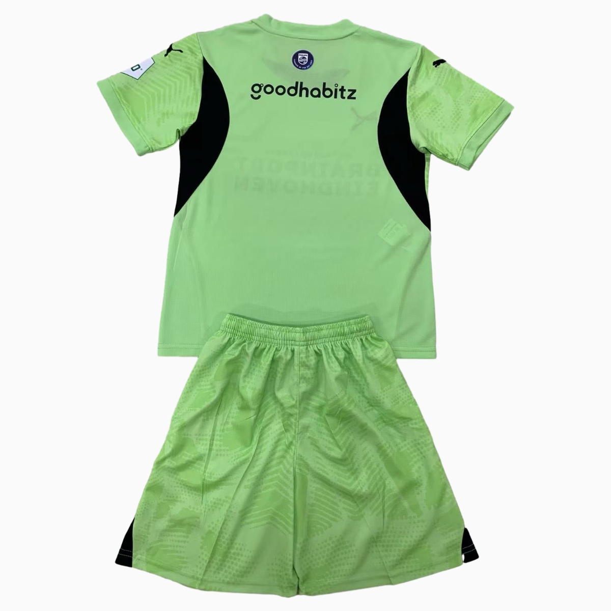 SIUjerseys-PSV Eindhoven 24-25 Light Green Goalkeeper Kids Kit