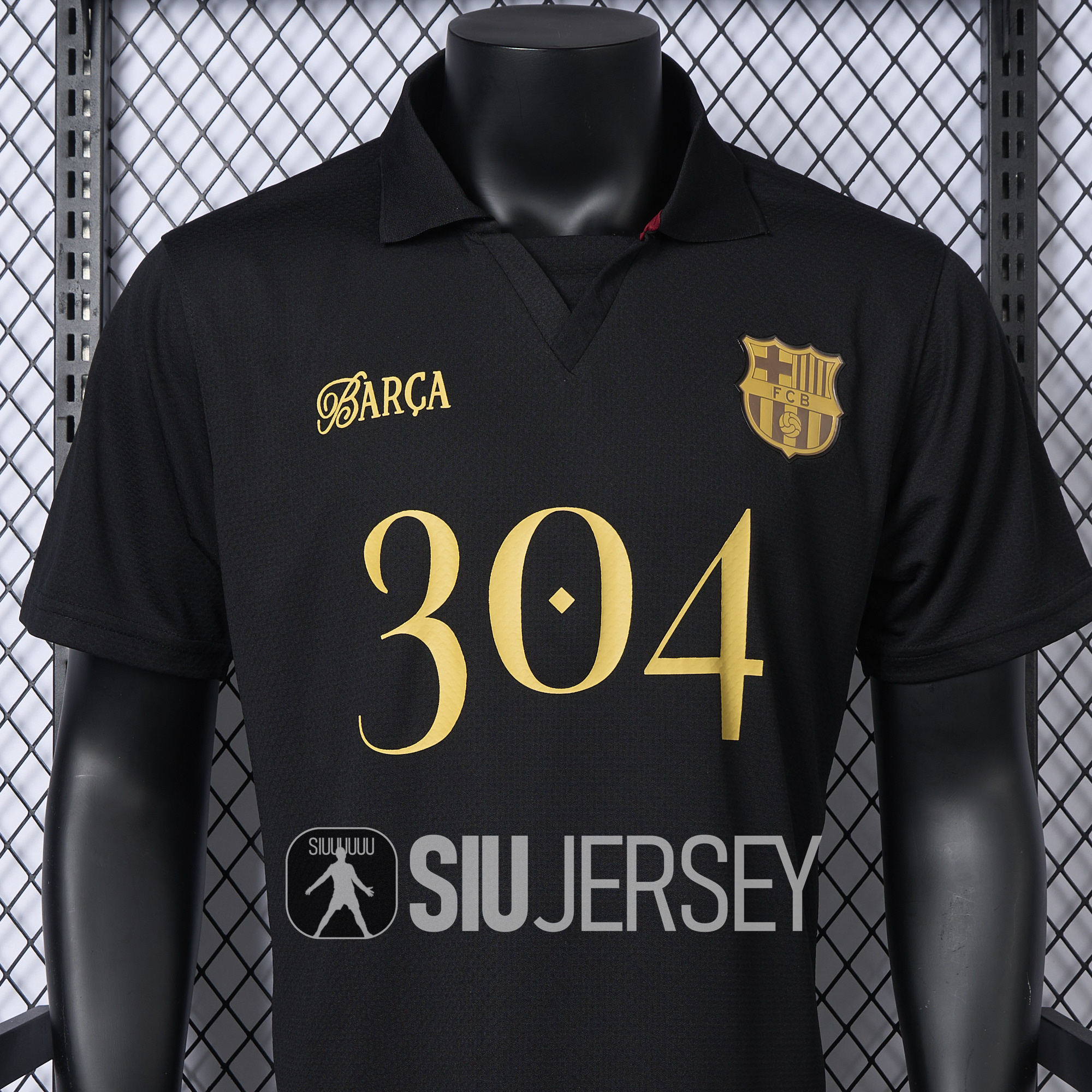 SIUjerseys-Barcelona 24-25 Yamal Anniversary Black Jersey - Player Version