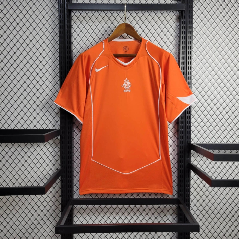 SIUjerseys-Retro Netherlands 2004 Home Stadium Jersey