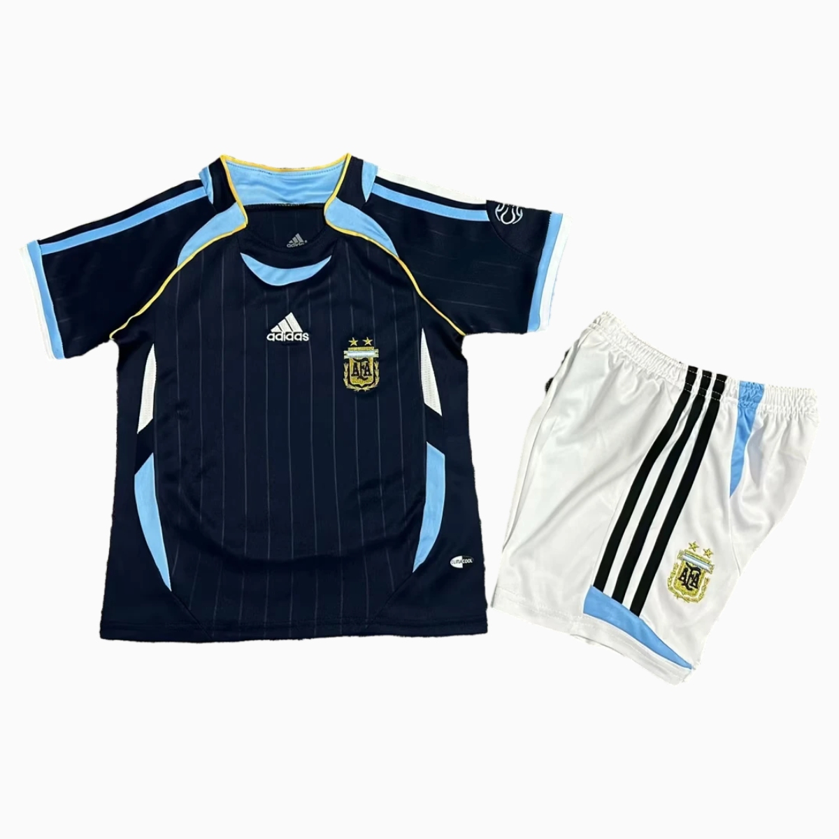 unitedfutballjersey-Retro Argentina 2006 Away Kids Kit