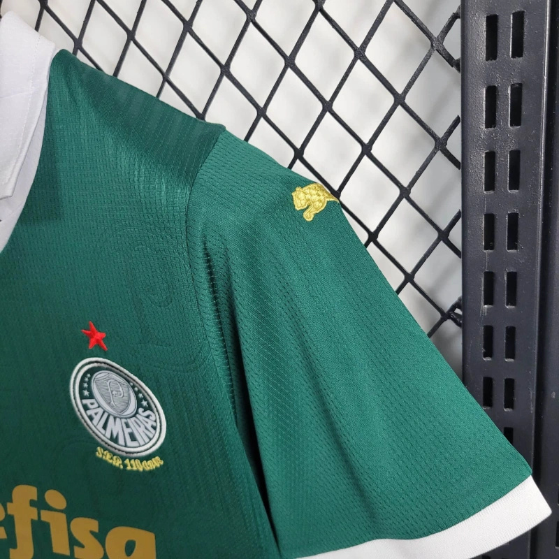 unitedfutballjersey-Palmeiras 2024 Home Stadium Kids Kit