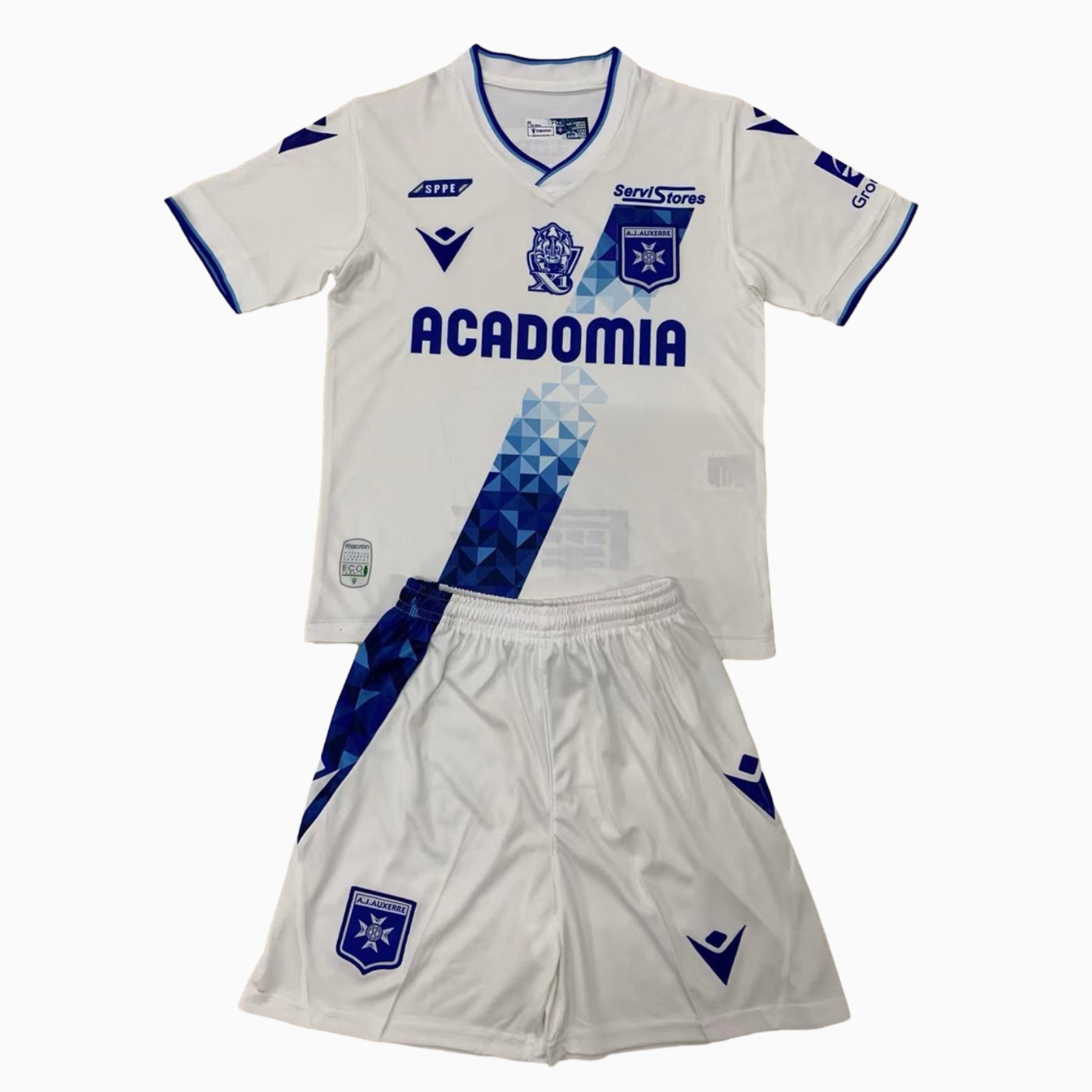 SIUjerseys-Auxerre 24-25 Home Kids Kit