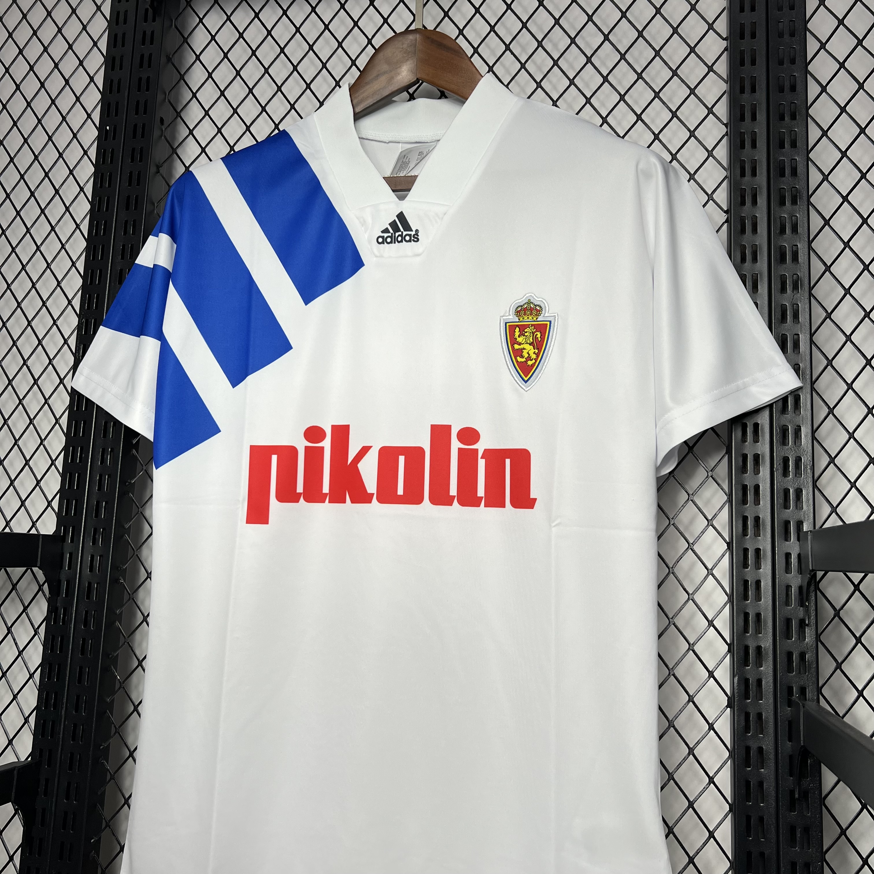 unitedfutballjersey-Retro Real Zaragoza 1992-93 Home Stadium Jersey