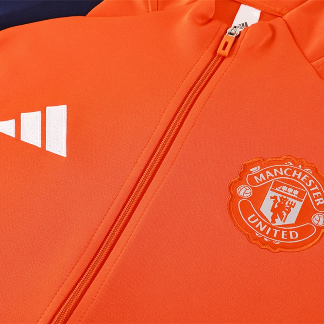 SIUjerseys-Manchester United 24-25 Jacket Training Tracksuit - Orange