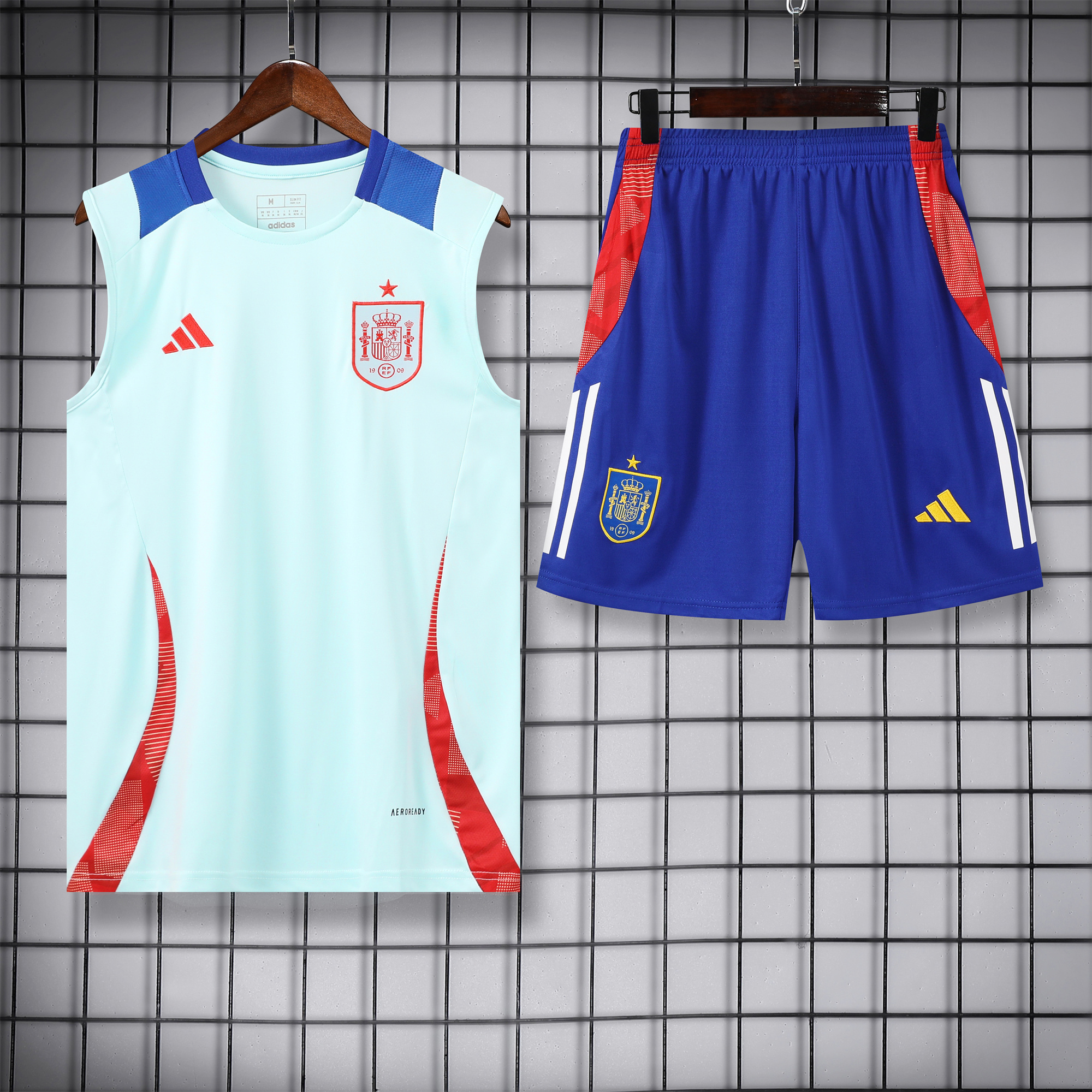 SIUjerseys-Spain 24-25 Vest Training Set - Light Blue