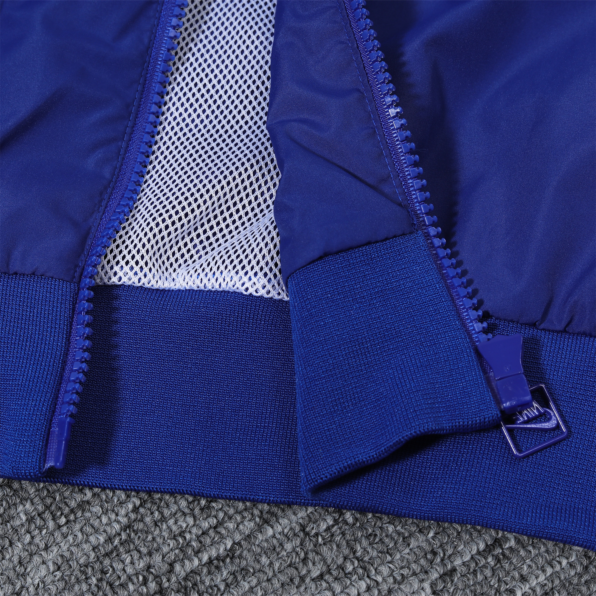 SIUjerseys-France 2024 National Team Anthem Blue Hooded Windbreaker - Player Version