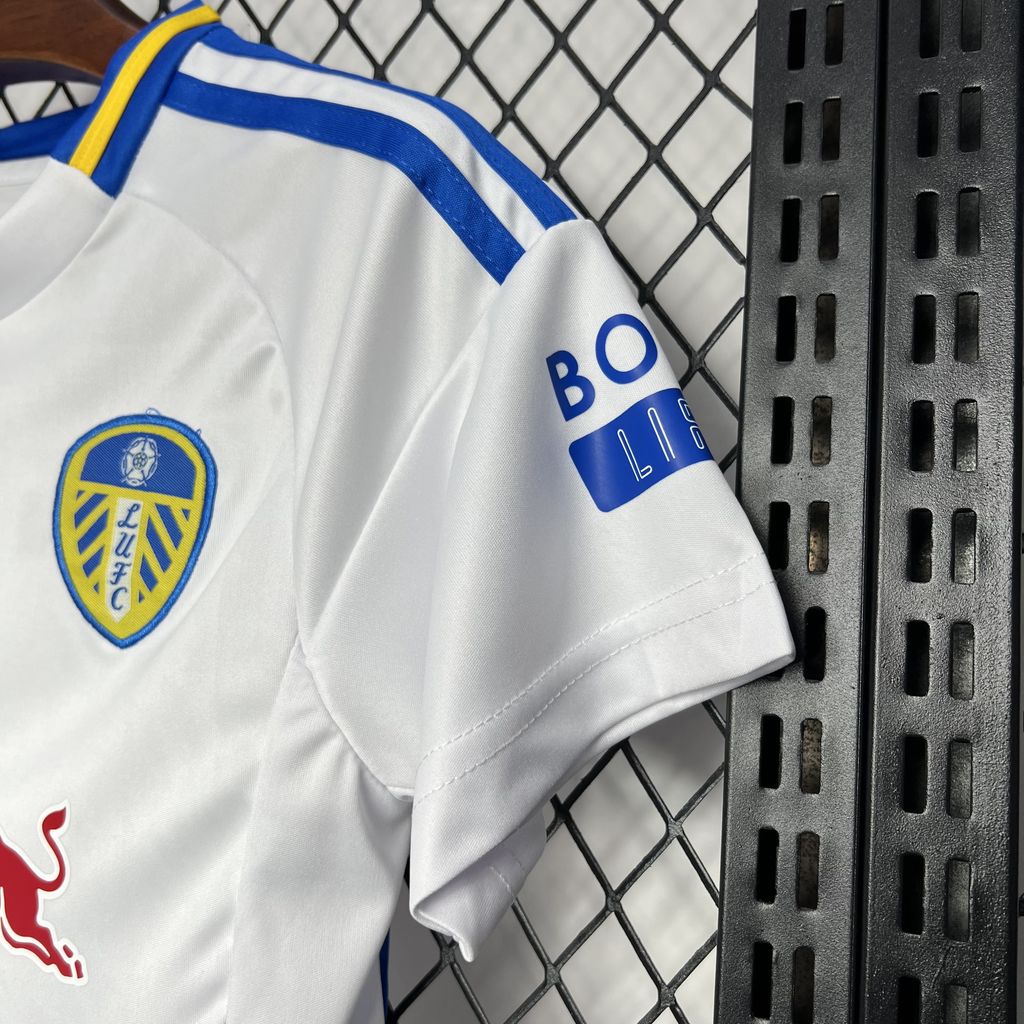 SIUjerseys-Leeds United 24-25 Home Stadium Kids Kit