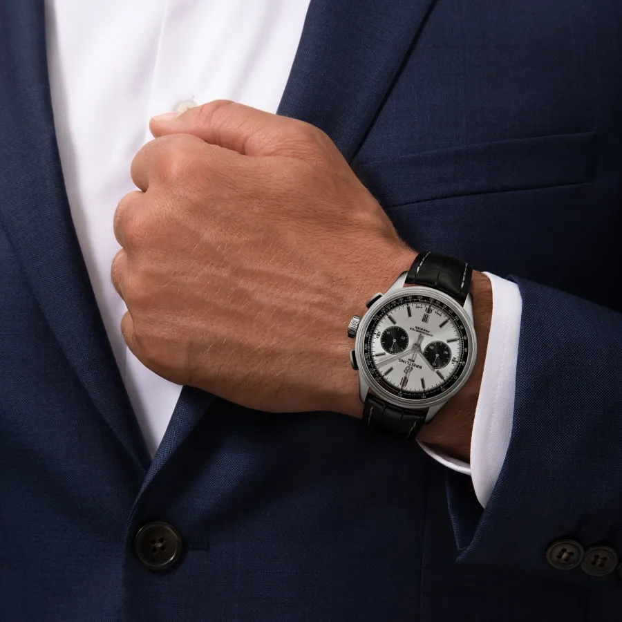 Premier B01 Chronograph 42 - Fine Steel - Silver AB0118221G1P1