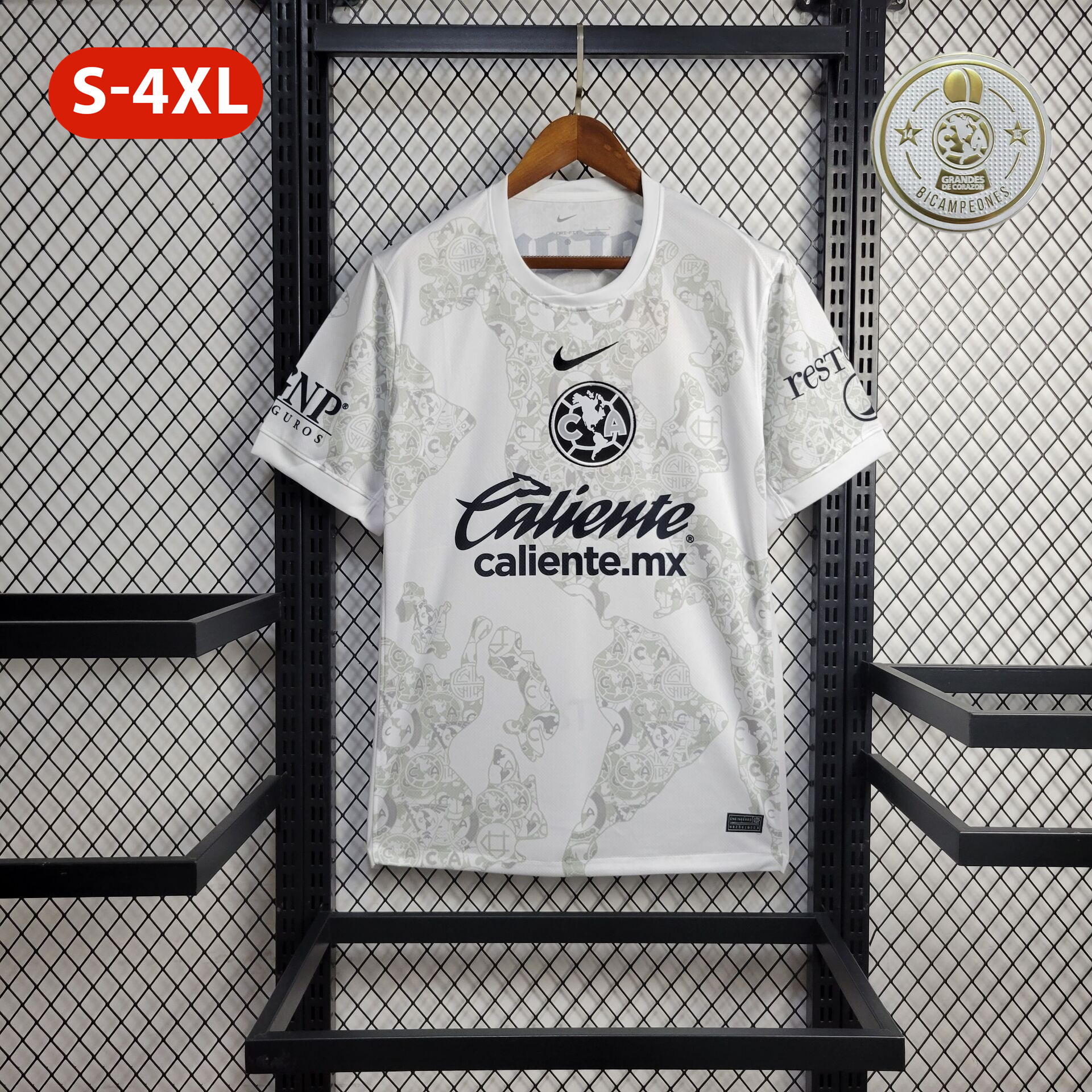 unitedfutballjersey-Club América 24-25 White Goalkeeper Jersey - Fans Version