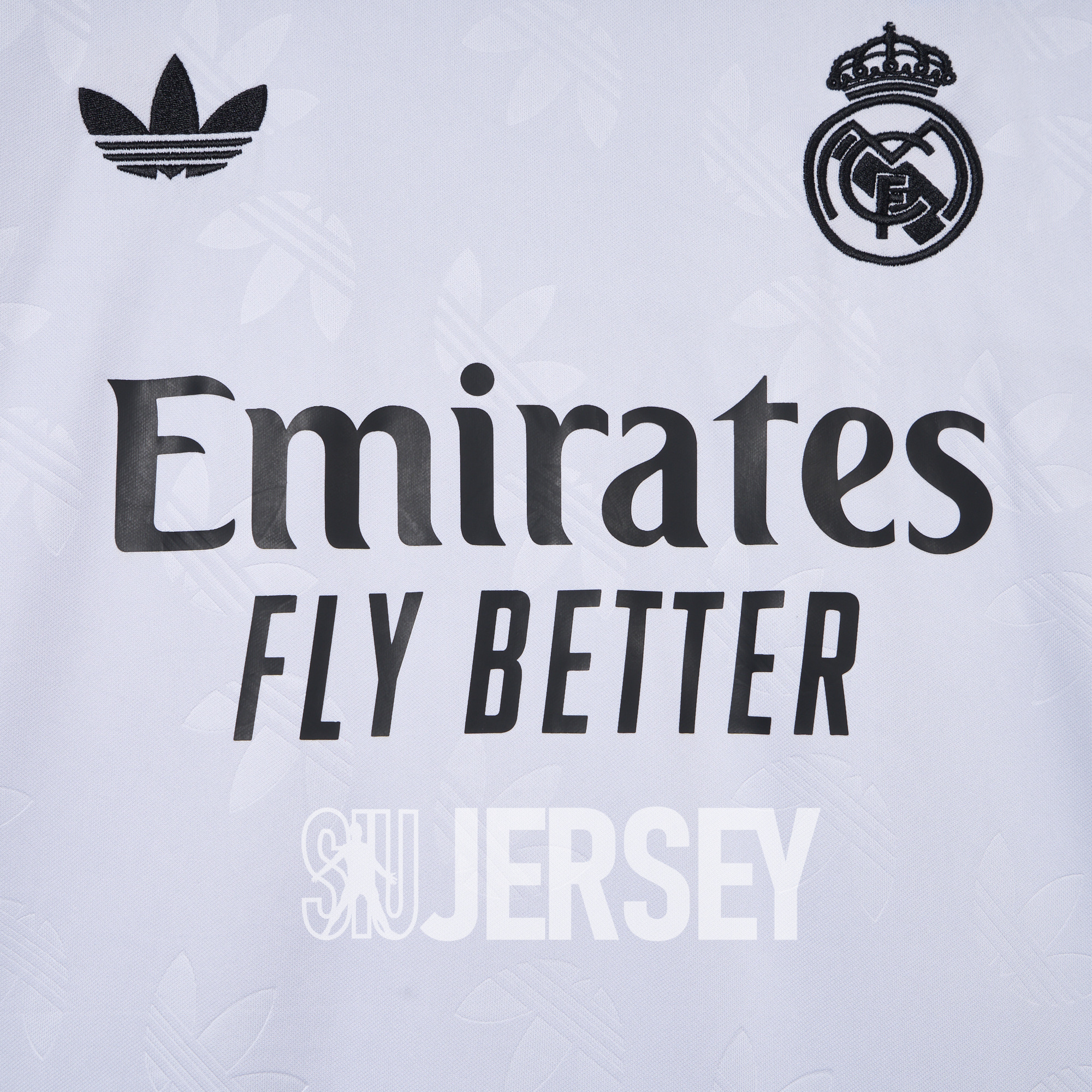 SIUjerseys-Real Madrid 24-25 Trefoil White Jersey - Fans Version