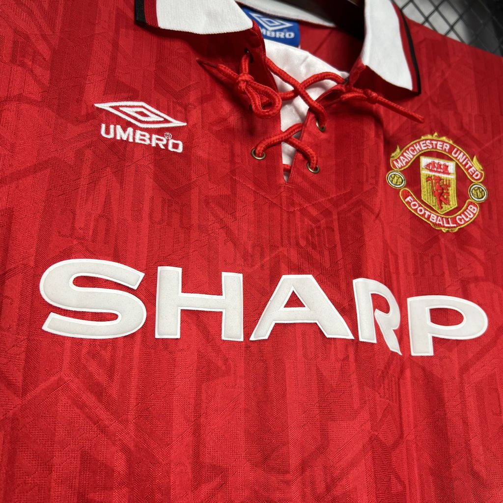unitedfutballjersey-Retro Manchester United 92-94 Home Jersey