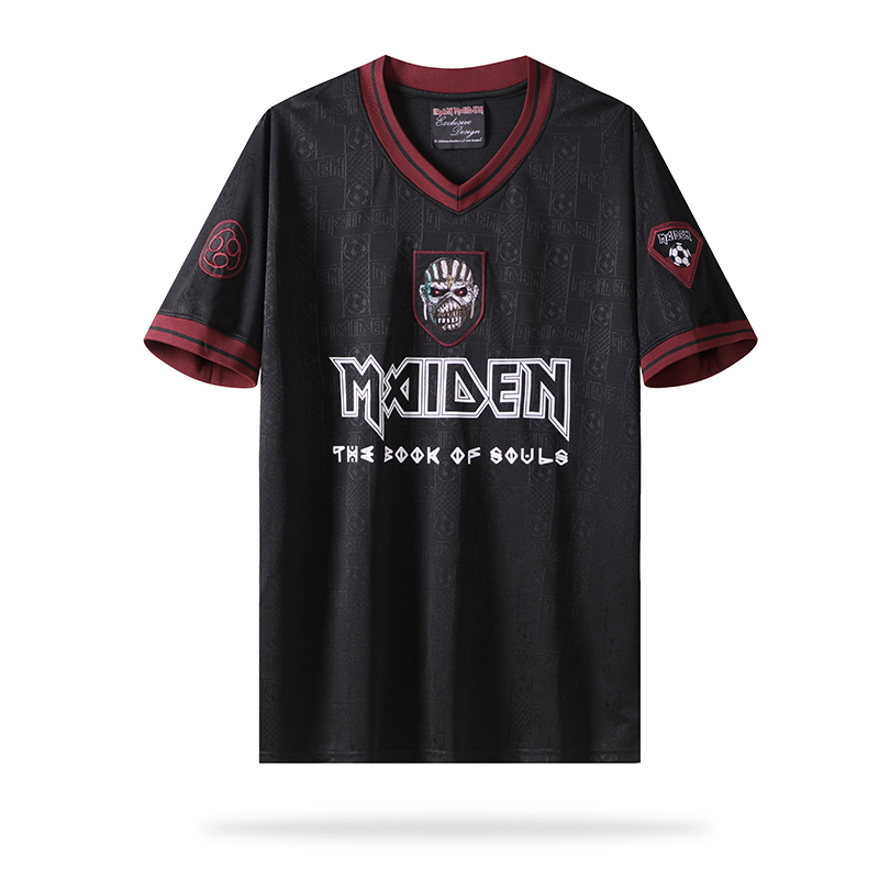 unitedfutballjersey-Retro Iron Maiden 2016 Black Jersey