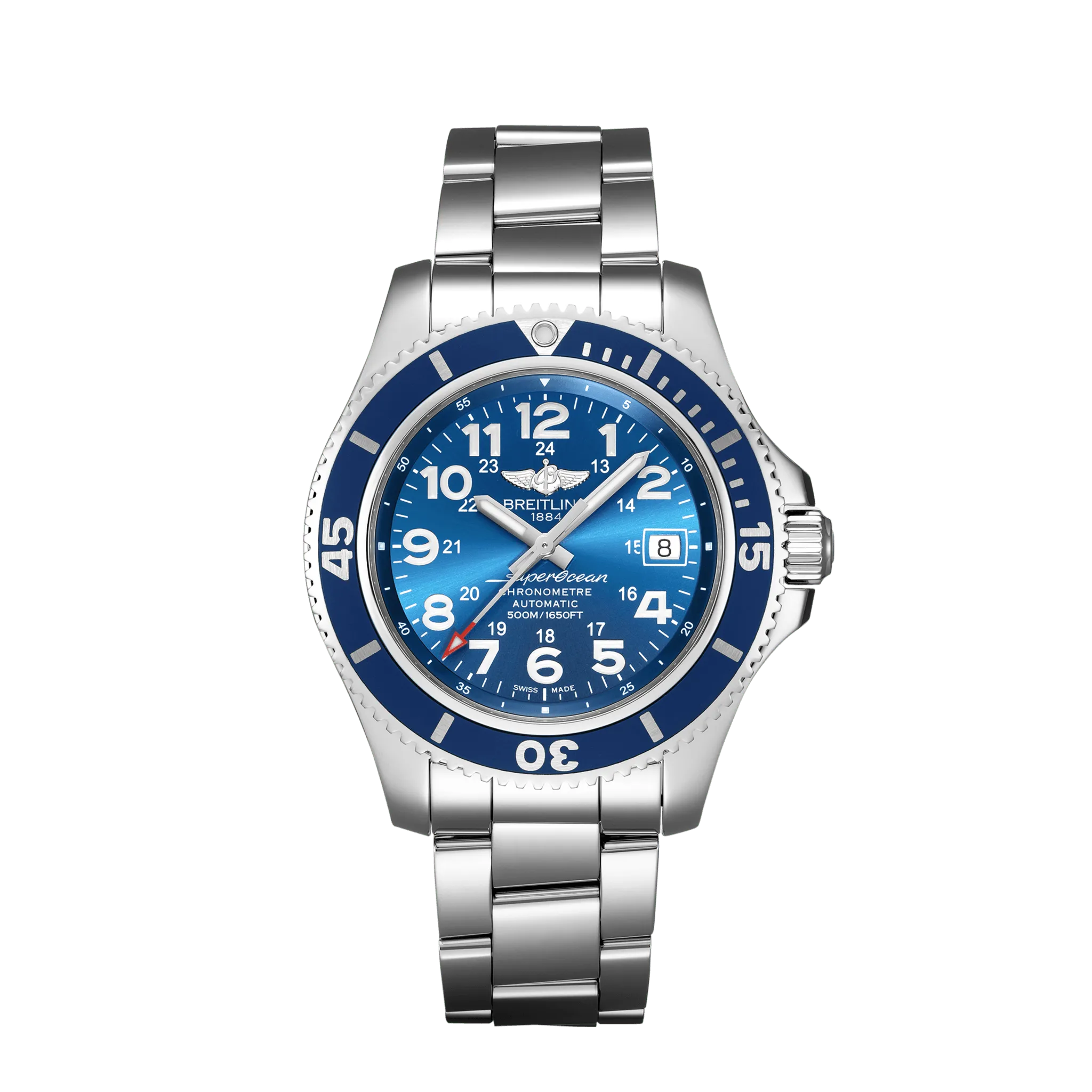 Superocean II 42 - Stainless steel - Blue A17365D11C1A1