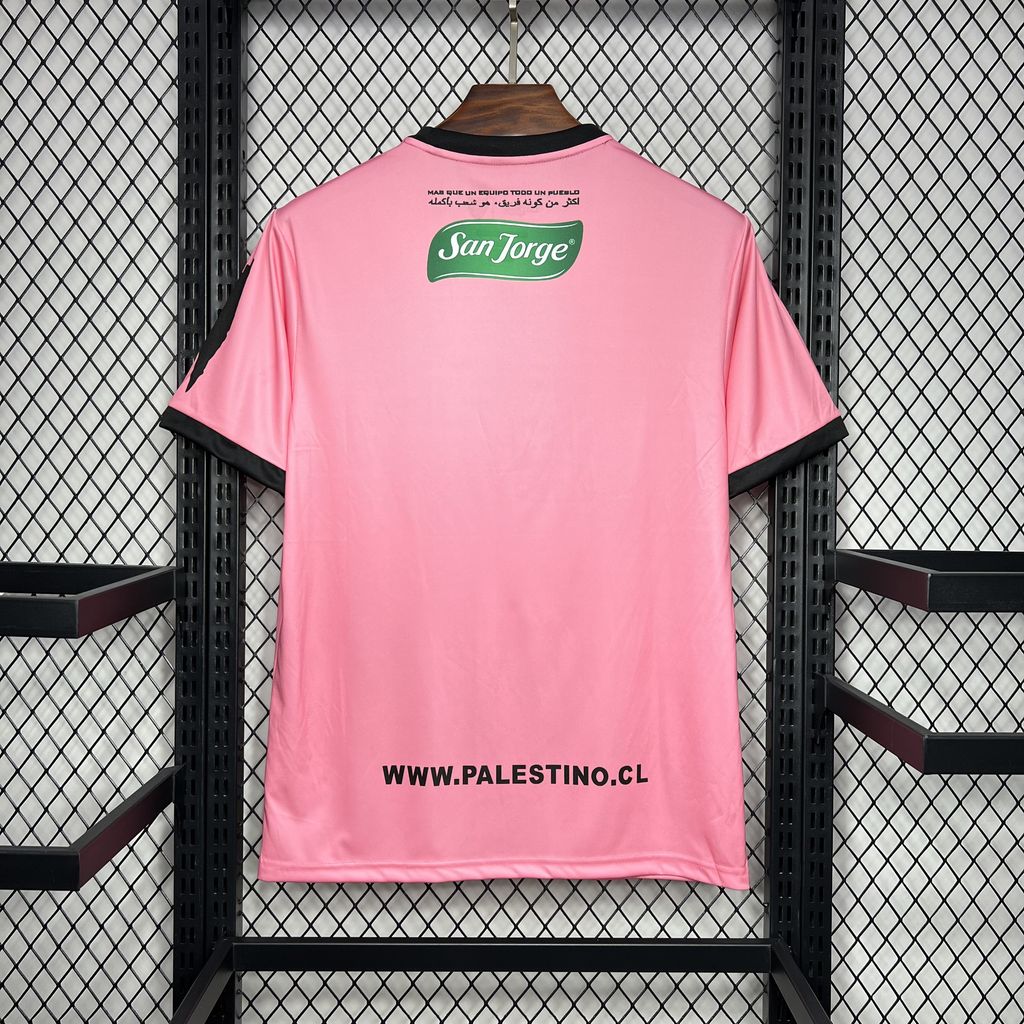 unitedfutballjersey-Club Deportivo Palestino 24-25 Pink Graffiti Jersey - Fans Version