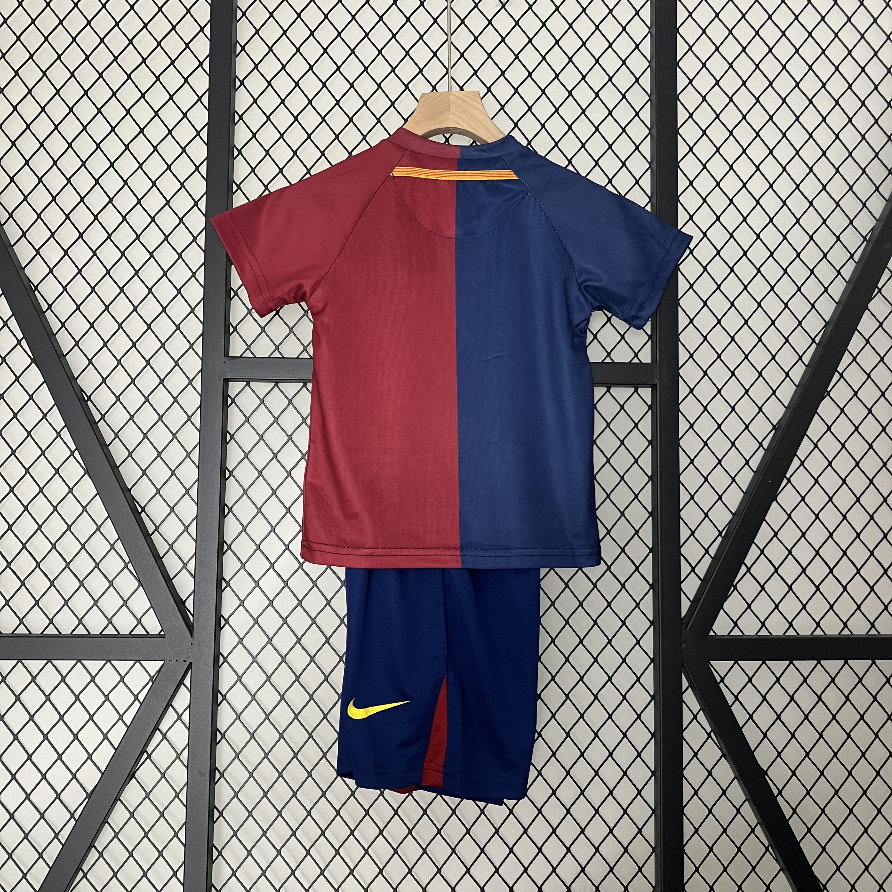 SIUjerseys-Retro Barcelona 2008-09 Home Stadium Kids Kit