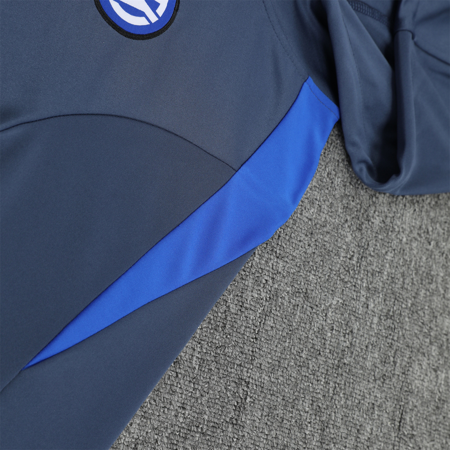 SIUjerseys-Inter Milan 24-25 Training Hoodie Set - Blue - Gray Hoodie and Pants