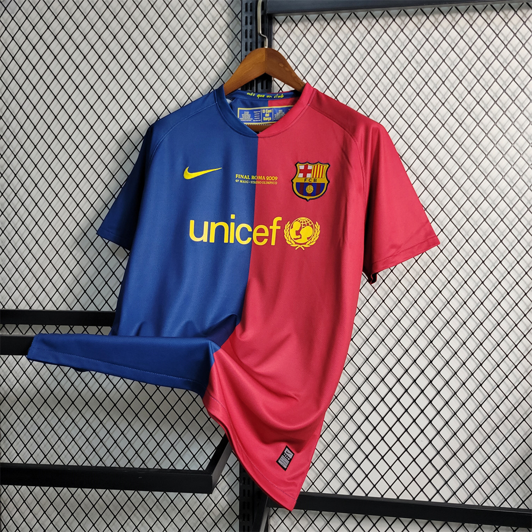 SIUjerseys-Retro Barcelona 08-09 Home Stadium Jersey