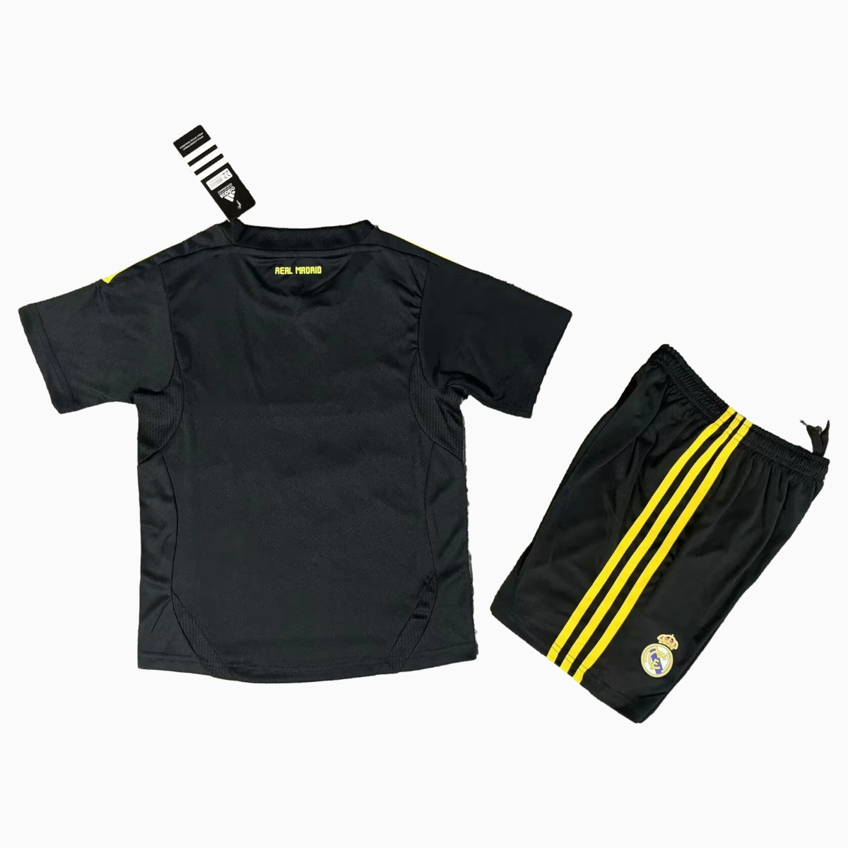unitedfutballjersey-Retro Real Madrid 11-12 Black Goalkeeper Kids Kit