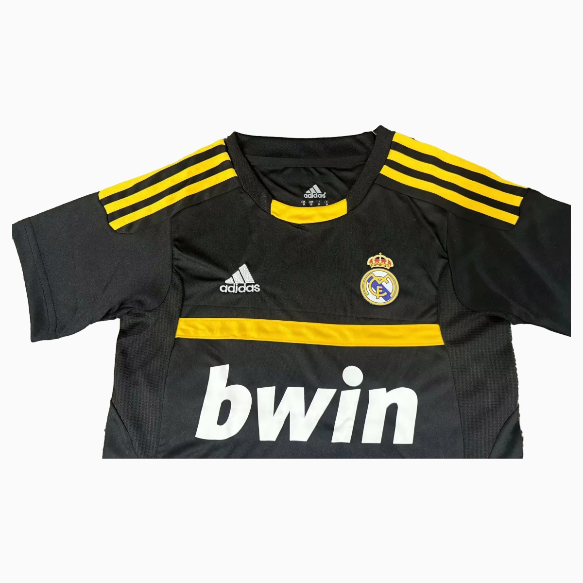 unitedfutballjersey-Retro Real Madrid 11-12 Black Goalkeeper Kids Kit