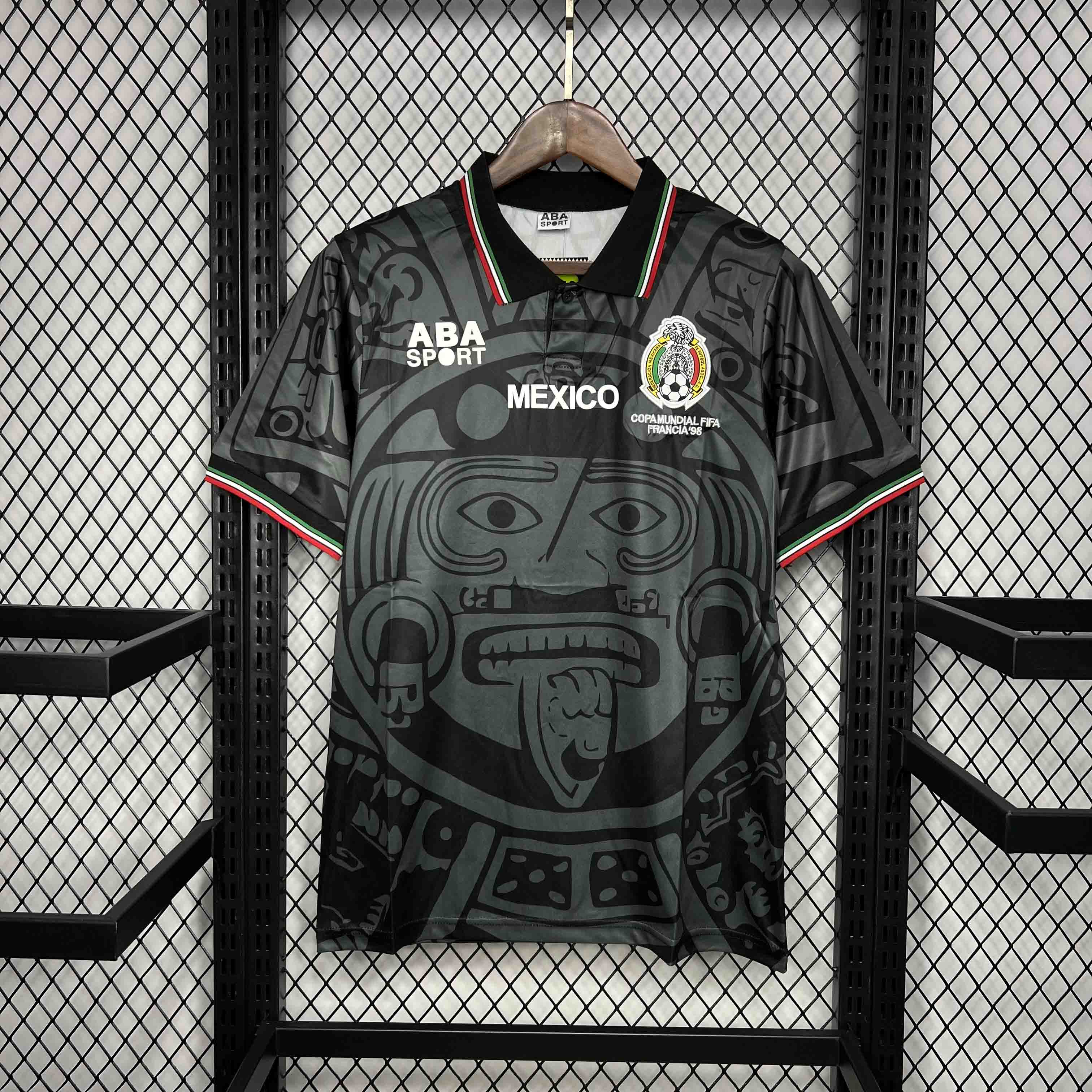 SIUjerseys-Retro Mexico 1998 Third Jersey