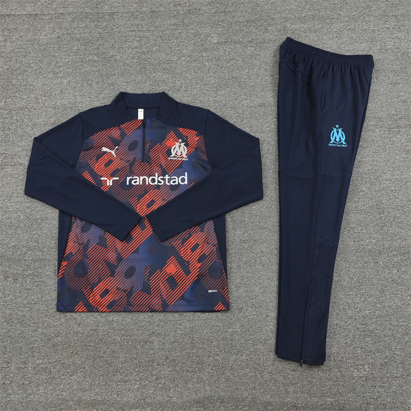 SIUjerseys-Marseille 24-25 Long Sleeve Training Set - Camo