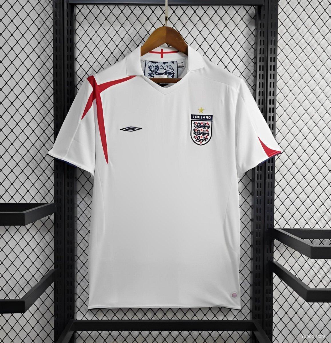 SIUjerseys-Retro England 2006 Home Stadium Jersey