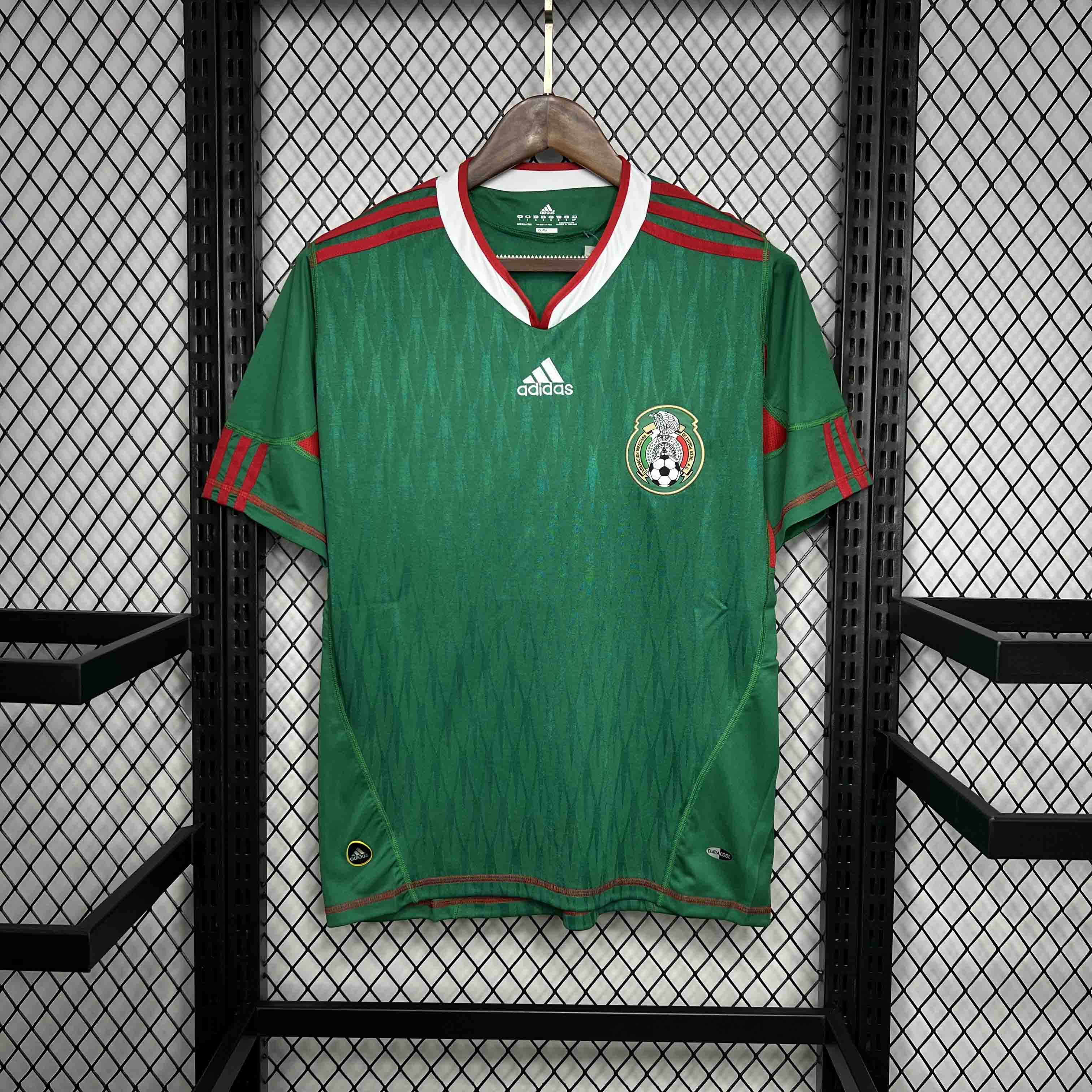 unitedfutballjersey-Retro Mexico 2010 Home Stadium Jersey