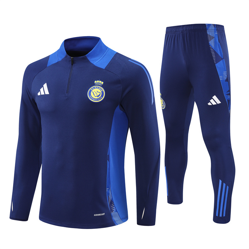 SIUjerseys-Al Nassr Riyadh Victory 24-25 Long Sleeve Training Set - Royal Blue