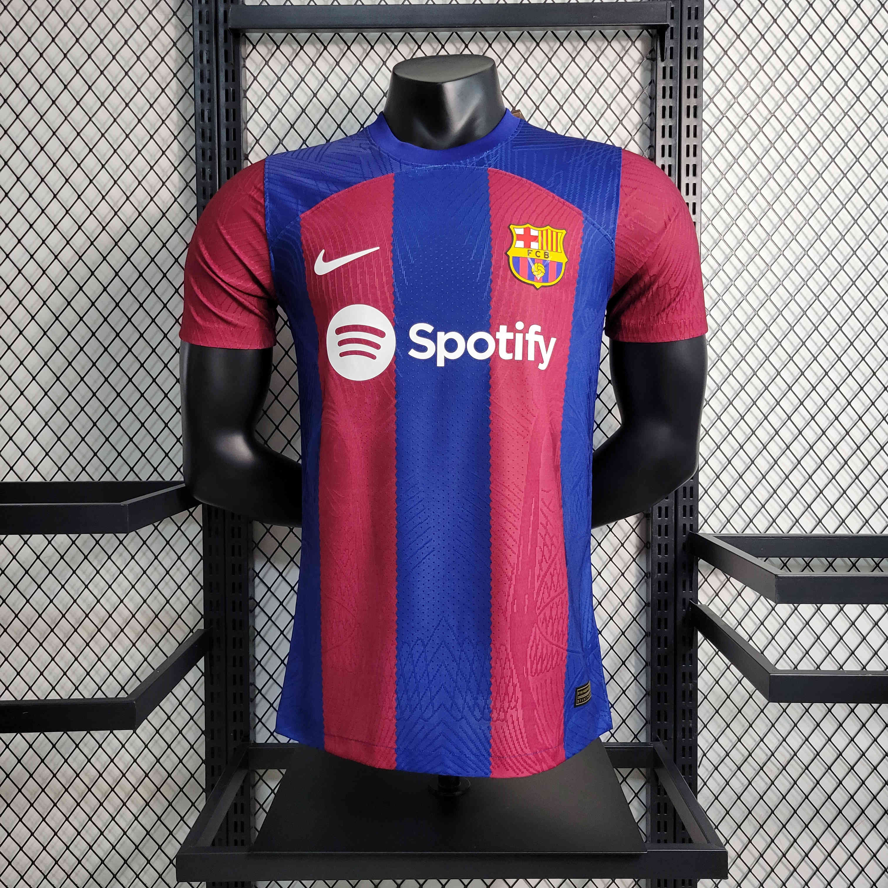 unitedfutballjersey-Barcelona 23-24 Home Stadium Jersey - Player Version