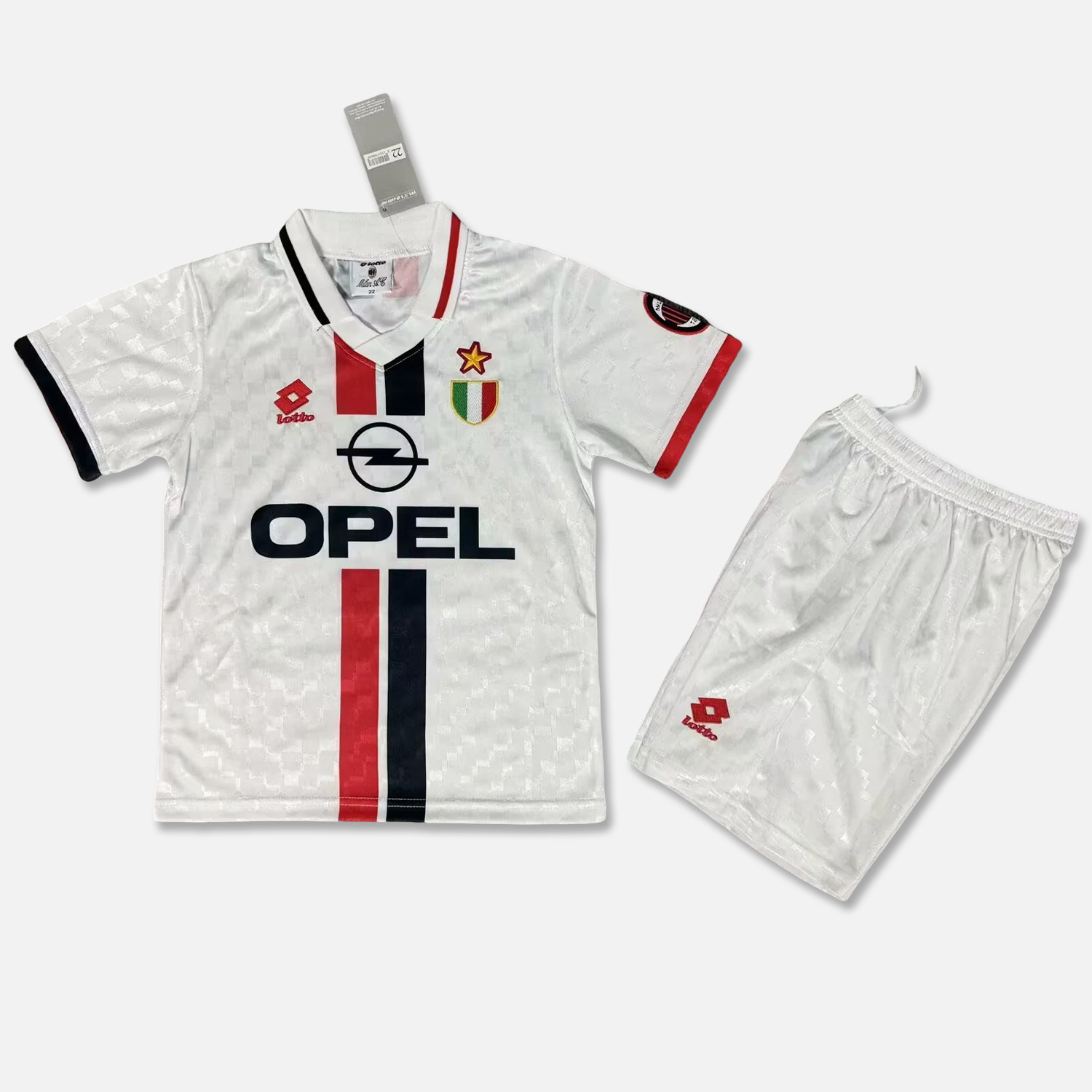 unitedfutballjersey-Retro AC Milan 1996-97 Away Kids Kit