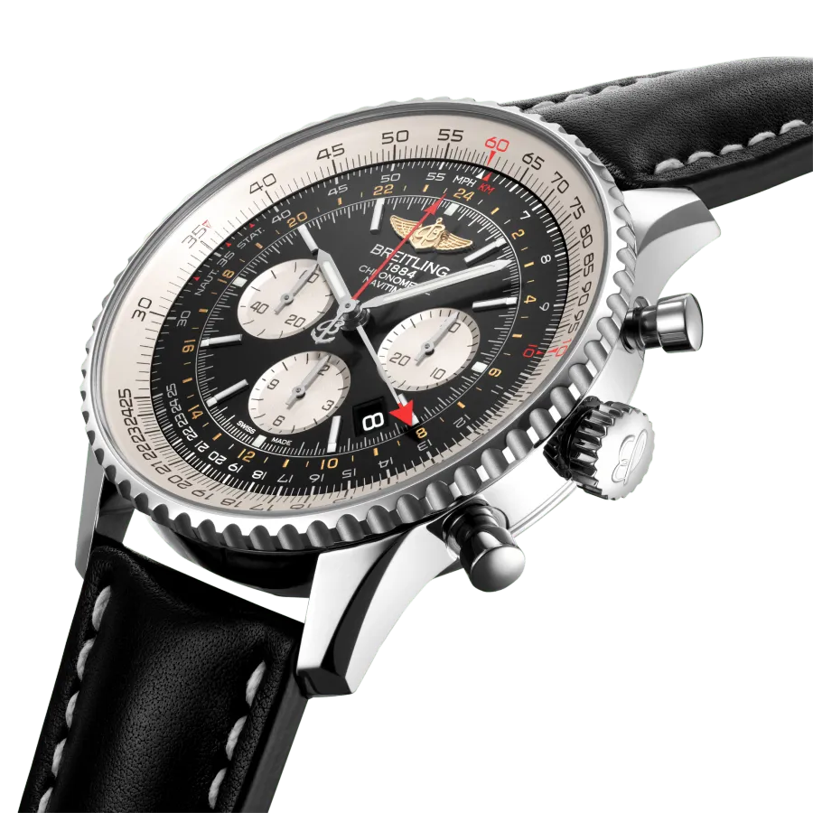 Navitimer B04 Chronograph GMT 48 - Stainless Steel AB0441211B1X1