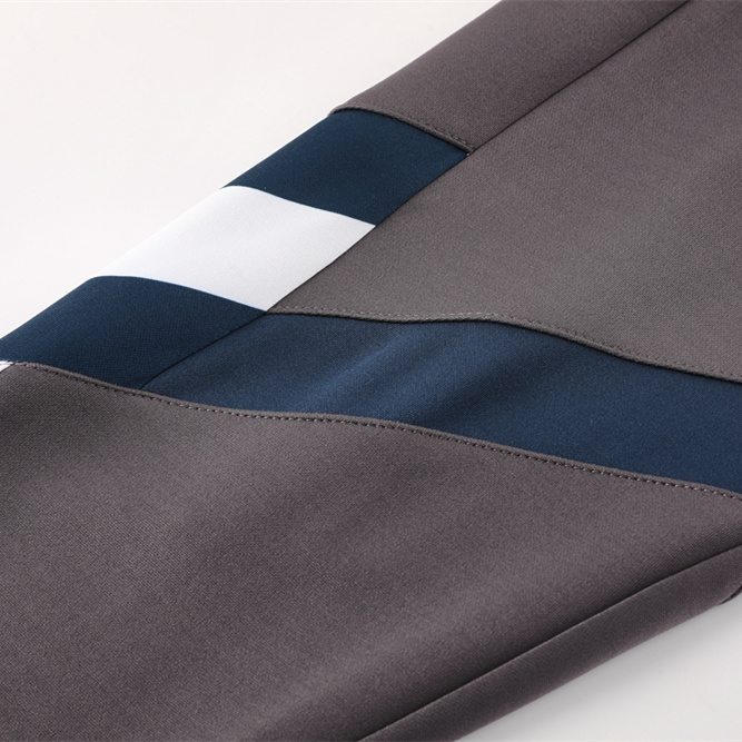 SIUjerseys-Real Madrid 24-25 Trefoil Vintage Jacket Training Tracksuit - Grey