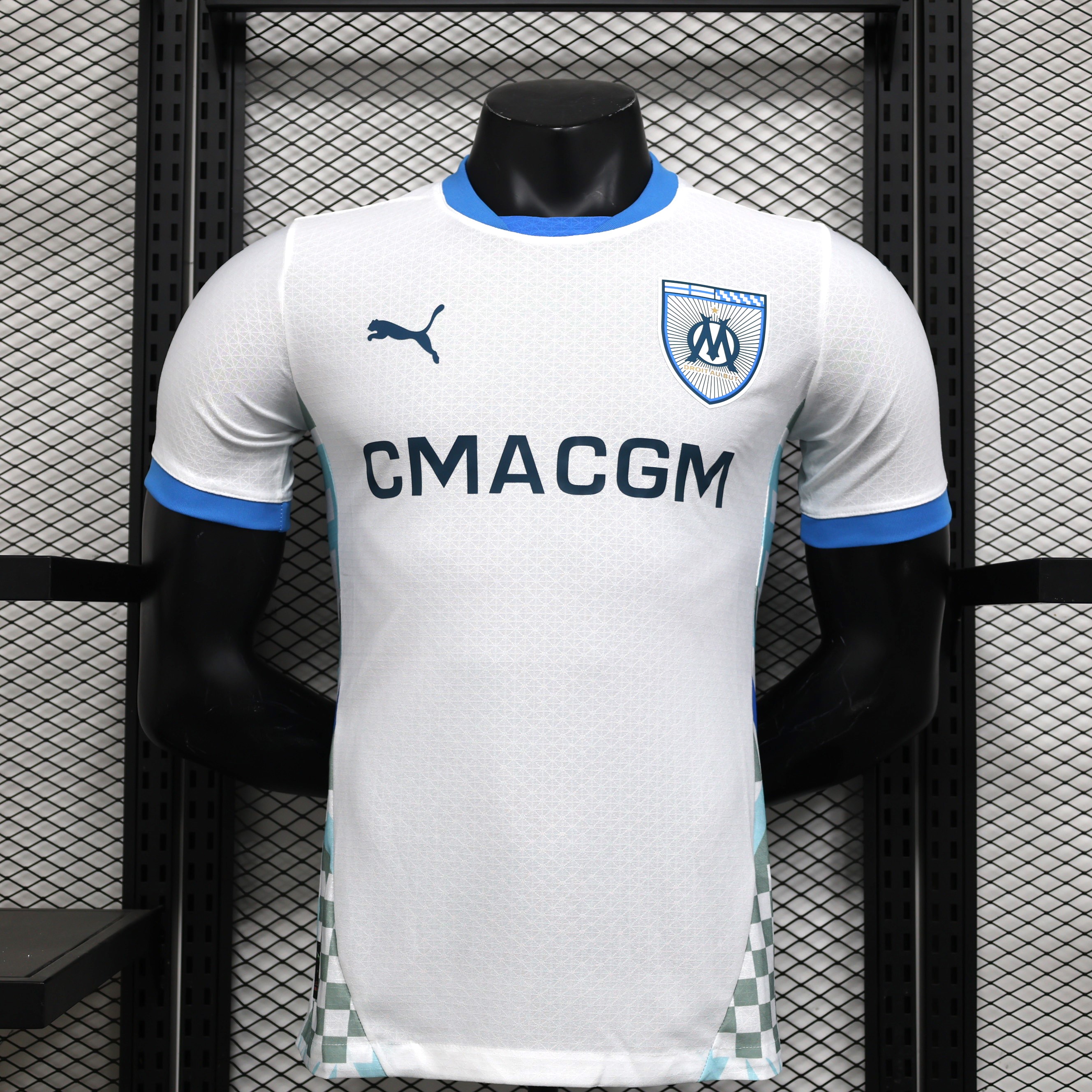 ManixJersey.com | Marseille 24-25 Home Stadium Jersey - Player Version -Customize Name, Number and Patch | Worldwide Shipping