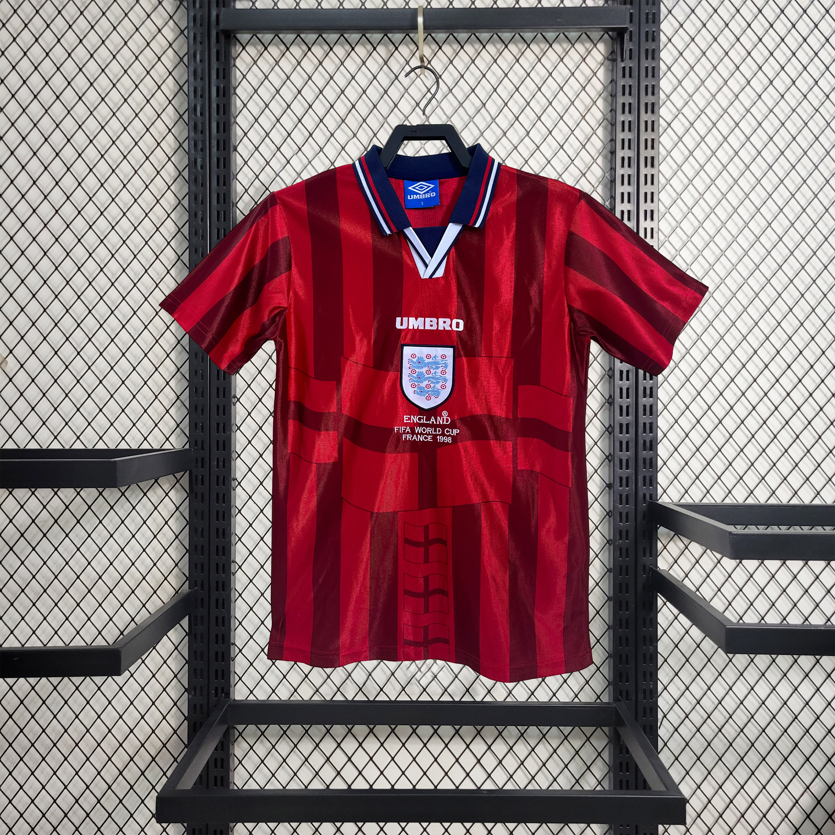 JerseysGala.com | Retro England 1998 Away Jersey -Customize Name, Number and Patch | Worldwide Shipping