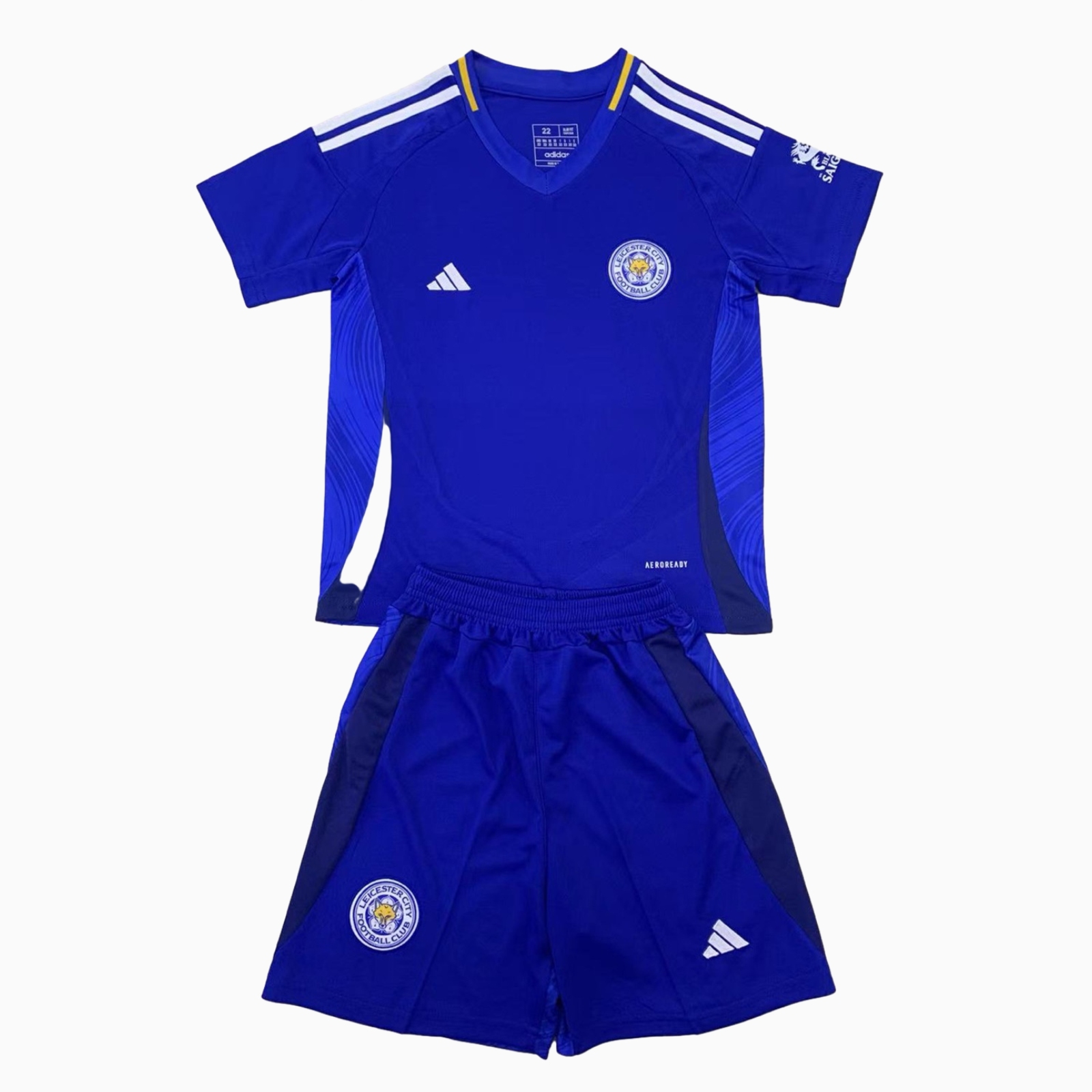 unitedfutballjersey-Leicester City 24-25 Home Kids Kit