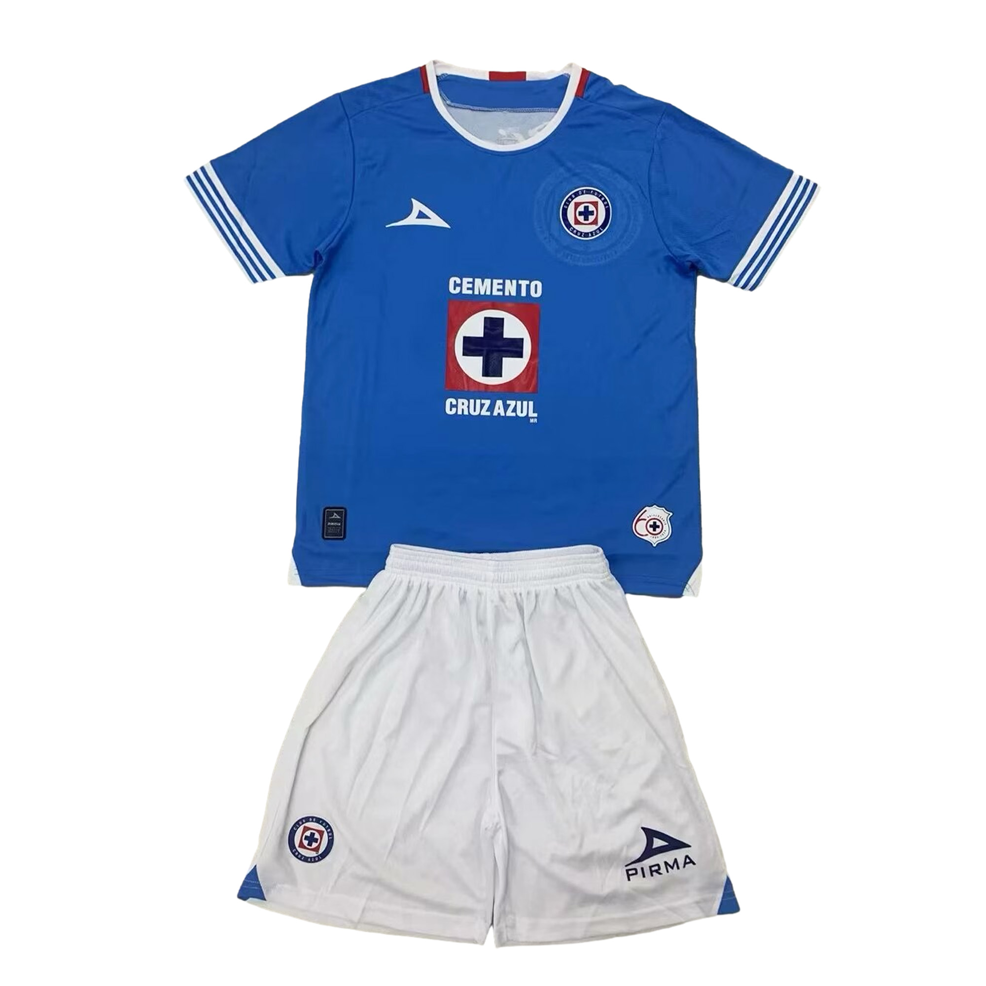 SIUjerseys-Cruz Azul 24-25 Home Stadium Kids Kit