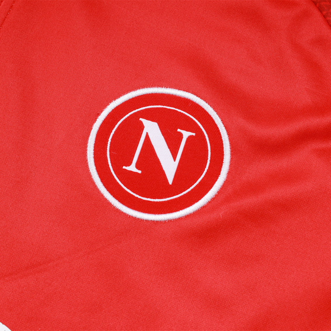 SIUjerseys-Napoli 24-25 Long Sleeve Training Set - Red Top and Black Pants