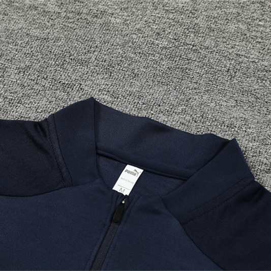 SIUjerseys-Marseille 24-25 Kids Long Sleeve Training Set - Royal Blue