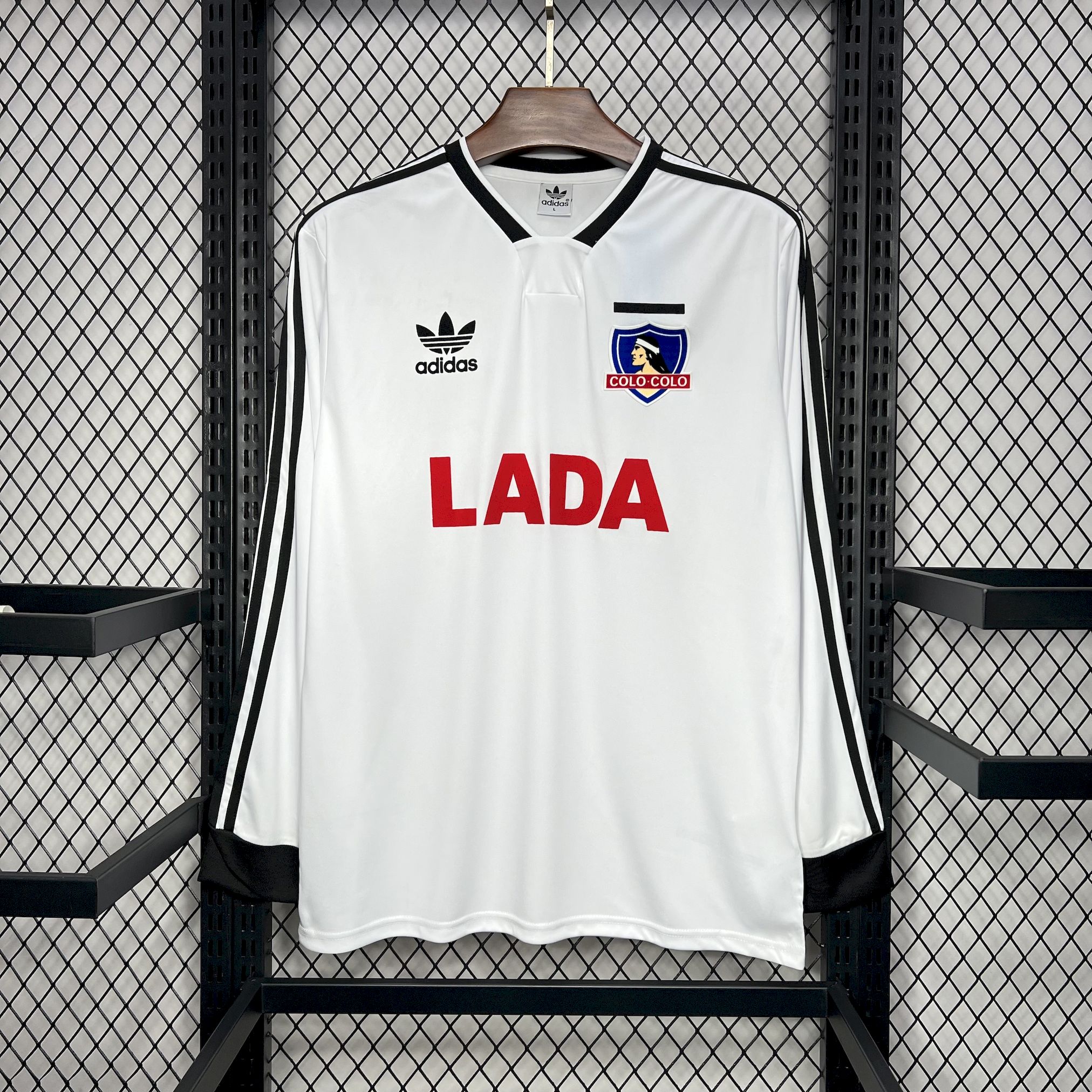 SIUjerseys-Retro Colo Colo 1991 Home Long Sleeve Jersey