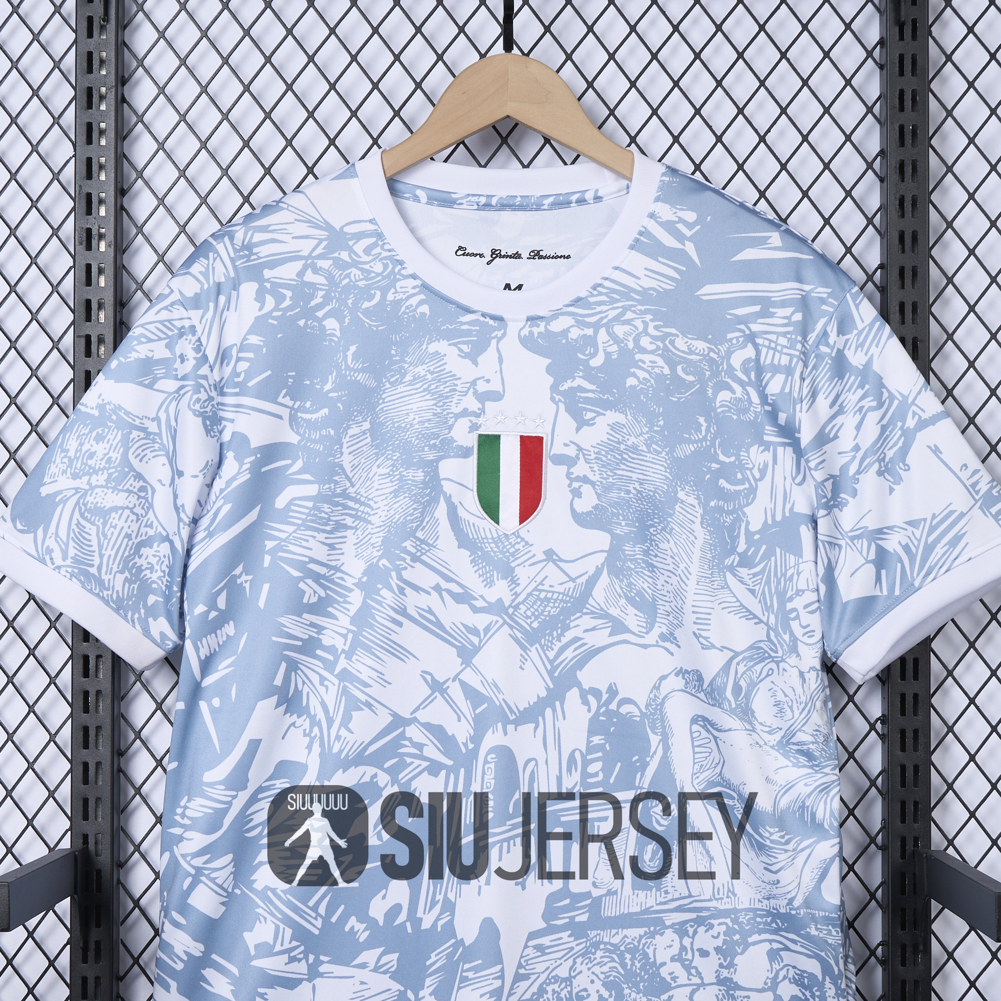 SIUjerseys-Italy 2024 White Special Edition Jersey - Fans Version