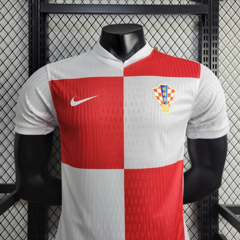 SIUjerseys-Croatia 2024 Home Stadium Jersey - Player Version